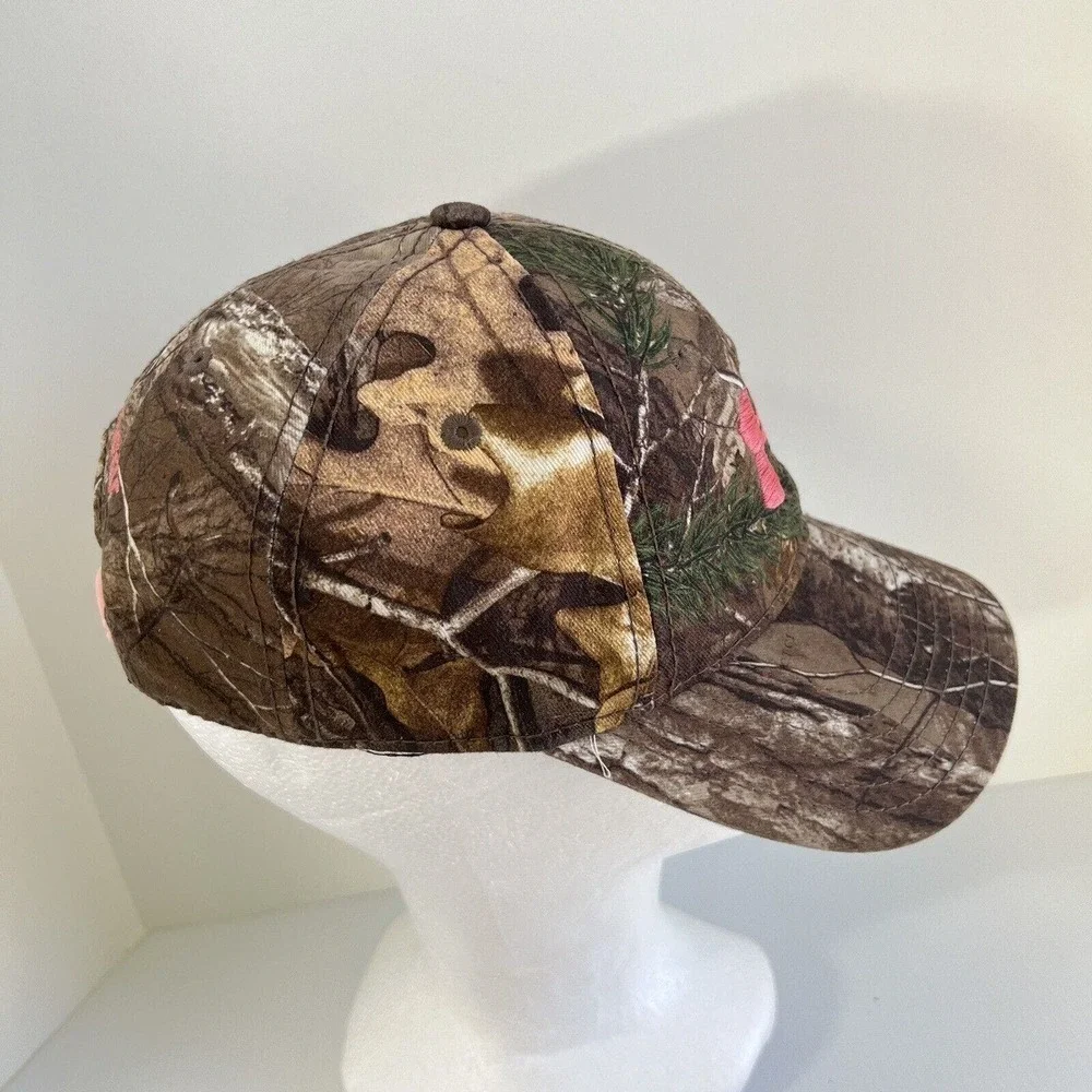 Under Armour Snapback Hat Women Green Camo Embroidered Logo Adjustable